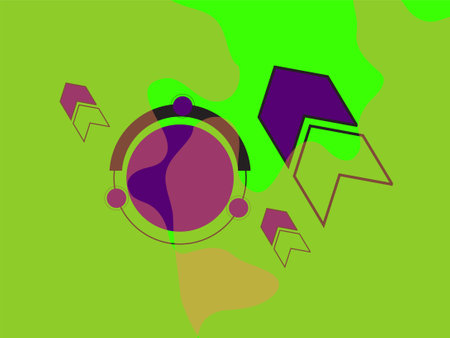 Abstract background with arrows and map. Vector illustration. Eps 10.