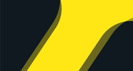 Yellow and black abstract background. Vector illustration. Minimal style.
