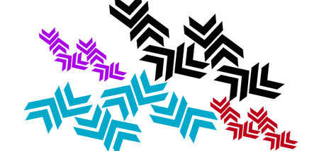 Arrows in different directions on a white background. Vector illustration.