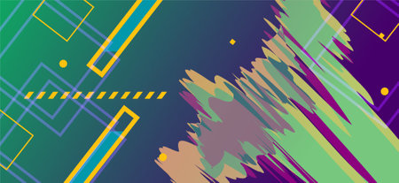 Colorful abstract geometric background. Vector illustration for your graphic design.のイラスト素材