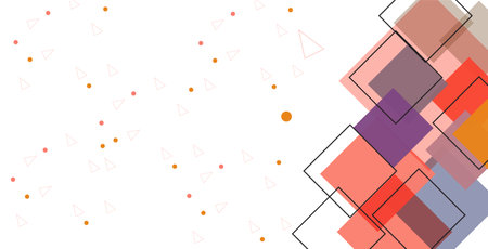 Colorful vector background with shapes and elements 
のイラスト素材