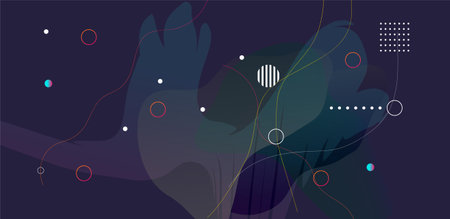 Abstract background with geometric shapes and lines. Vector illustration for your design