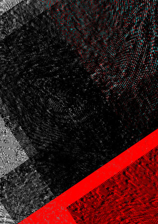 Abstract background. Red and black stripes on a black background. Vector illustration.の写真素材