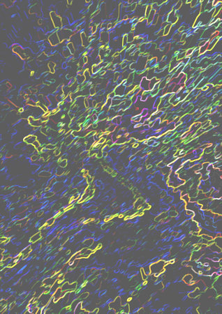 abstract background with a lot of colored spots and lines in it