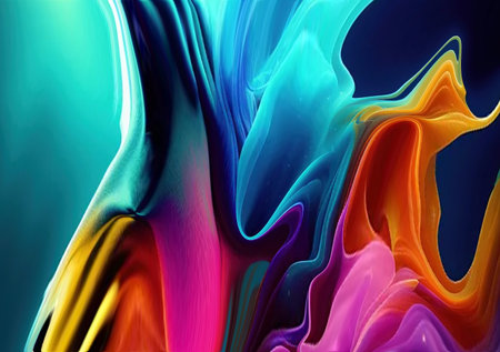 Colorful abstract painted background. Computer generated 3D photo rendering.