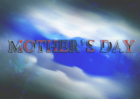 MOTHER'S DAY text on abstract background, 3d renderの写真素材