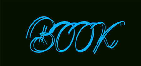 Book Text design, School Book Banner designのイラスト素材
