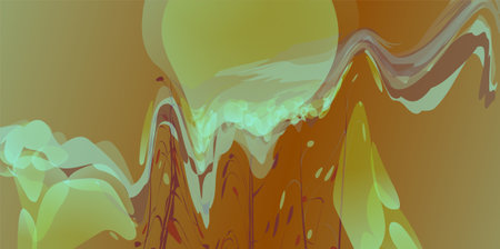 Abstract background with color blots, transitions and bends. Vector illustrationのイラスト素材