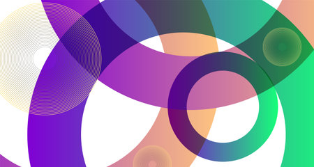 Abstract background with circles and lines. Vector illustration for your design.のイラスト素材