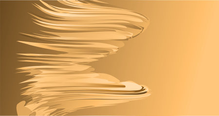 Abstract gold background with some smooth lines in it (see portfolio for more in this series)のイラスト素材