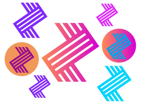 Abstract geometric shape. Minimalist design elements. Vector illustration.のイラスト素材