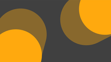abstract background with circles in orange and gray colors. vector illustration