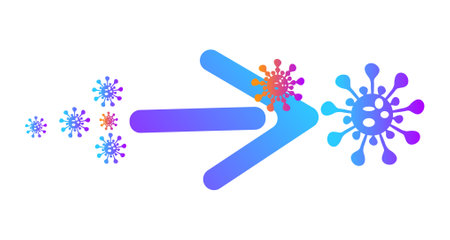Covid-19 coronavirus 2019-nCoV vector illustration.のイラスト素材