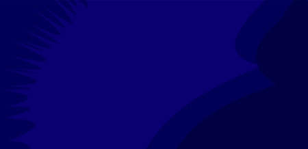 Blue background with palm leaves. Vector illustration for your graphic design.