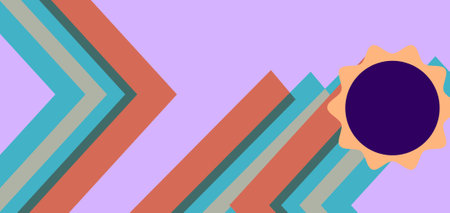 abstract background with colorful geometric shapes and copy space, vector illustration
