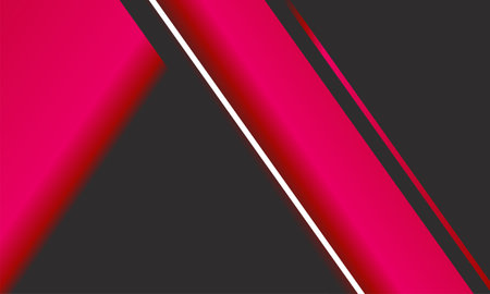 Abstract red and black overlap layers on dark grey background vector illustration.のイラスト素材
