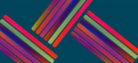 Colorful diagonal stripes, lines abstract geometric background. Vector Illustrationのイラスト素材