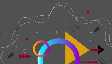 Abstract colorful  geometric  background with triangle shapes  pattern. Creative geometric with a...