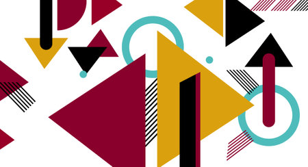 Abstract colorful  geometric  background with triangle shapes  pattern. Creative geometric with a...