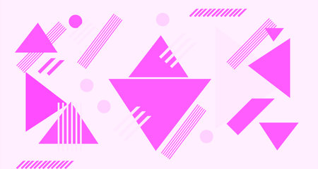 Abstract colorful  geometric  background with triangle shapes  pattern. Creative geometric with a variety of geometric pattern background for your design
のイラスト素材