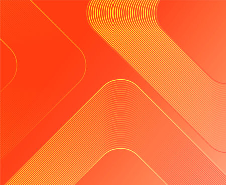 Abstract orange background with stripes and lines. Vector illustration for your designのイラスト素材