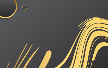 Geometric Black and Gold Background for interior, decorative, banner, cover, card