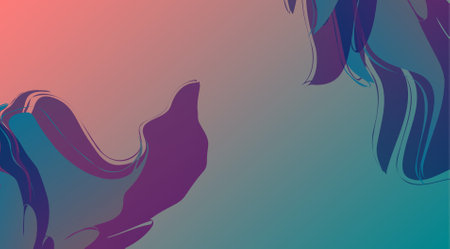 Abstract background with blue and pink waves. Vector illustration. eps 10