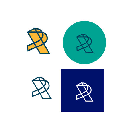 Set of ribbon icons. Vector illustration in flat style. Design element.のイラスト素材