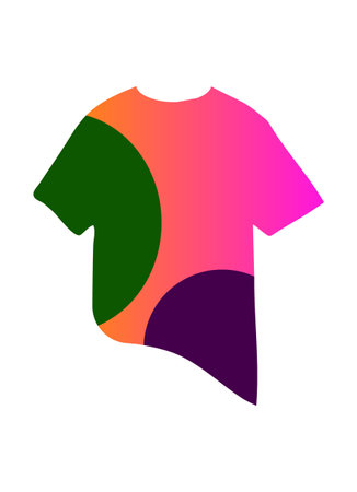 T-shirt icon. Vector illustration. Isolated on white background.のイラスト素材