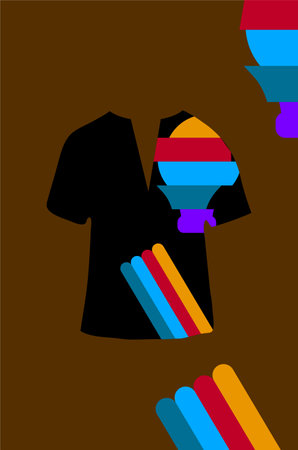 Abstract background with mannequin. Vector illustration for your design.のイラスト素材