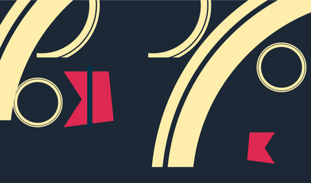 Vector abstract background in the form of an arrow and a number.