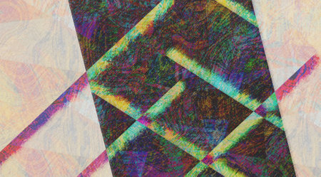 colorful abstract background - computer generated illustration, fractal design for backgroundの写真素材