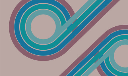 abstract background with circles and lines in retro style, vector illustration
