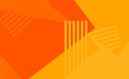 Abstract geometric background in orange and yellow colors. Vector illustration for your design.のイラスト素材