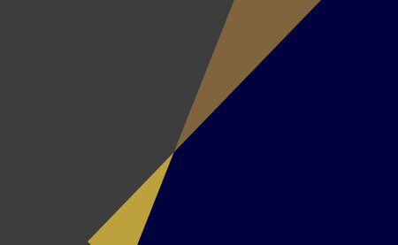 Minimal geometric background. Abstract shape in black and yellow colors.のイラスト素材