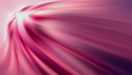 Abstract motion backdrop with glowing purple lines and digital gradient textureの写真素材