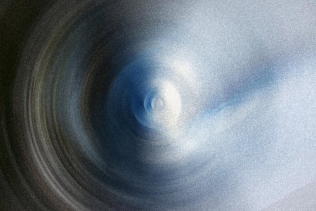 abstract background with circles and ovals in blue and black colors
