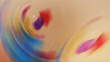 abstract background with colorful grunge brush strokes on textured paperの写真素材