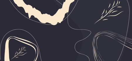 Elegant abstract black gold trendy universal background templates. Minimalist aesthetic.のイラスト素材