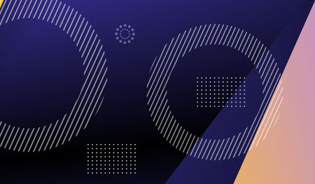 Minimal geometric background, gradient shapes composition. Vector graphic illustration.