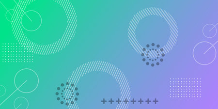 Abstract background with geometric elements. Gradient mesh. Vector illustration.