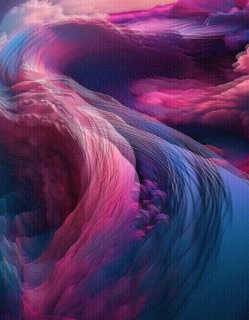 Abstract colorful 3d wave background with texture effect on it, Trendy color poster