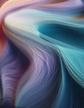 Abstract colorful 3d wave background with texture effect on it, Trendy color poster
