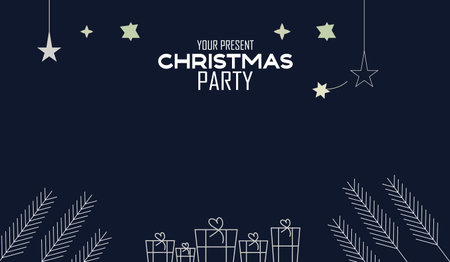 Merry Christmas and Happy New Year greeting card .のイラスト素材