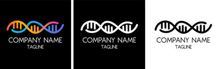 DNA, illustration, vector DNA shapes illustration	のイラスト素材