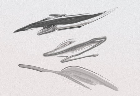 Brush Stroke Water grayscale Color. Brush strokes sets. water  paintbrush black white background texture, ink lines banners,  brush stroke painted frames isolatedの写真素材