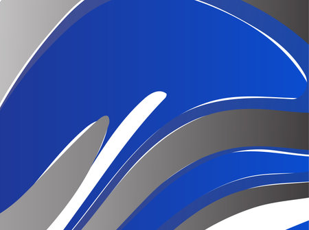 abstract blue background with some smooth lines in it, vector illustrationのイラスト素材
