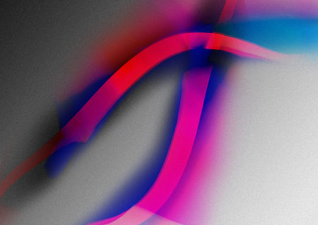 Digital Fractal on Black Color with a Vibrant Gradient