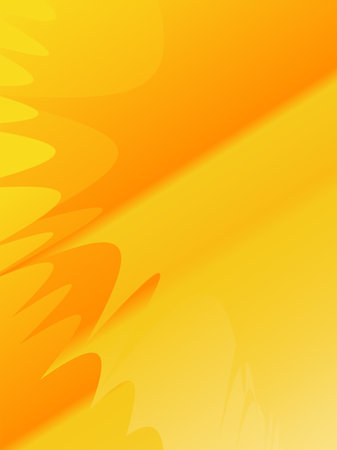 abstract background with smooth lines in orange and yellow colors, vector illustrationのイラスト素材
