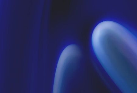 abstract blue background with some smooth lines in it (shallow DOF)の写真素材